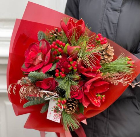 Букет Червоне натхнення 4 доставка квітів