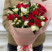 Букет 9 кущових троянд 1 доставка квітів ракурс