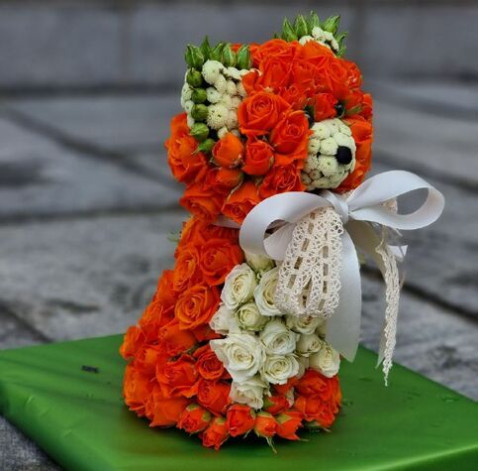 Квіткова композиція Лисиця 4 доставка квітів