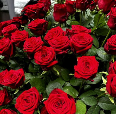 Funeral basket of 70 roses 4 Flower delivery