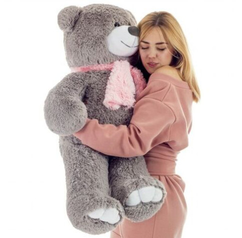 Mr Bear 110 cm gray 3 Flower delivery