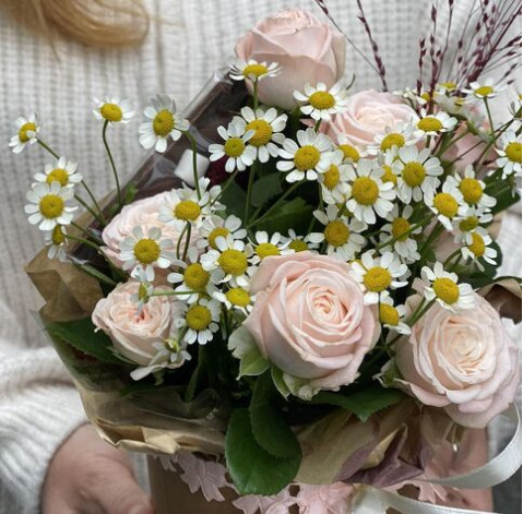 Composition with sweets Compliment for a lovely lady 2 Flower delivery