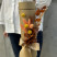 Packing a bottle with dried flowers 1 Flower delivery foreshortening