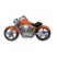 Balloon Motorcycle Orange 1 Flower delivery foreshortening