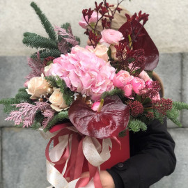 Композиція Новорічний пунш доставка квітів