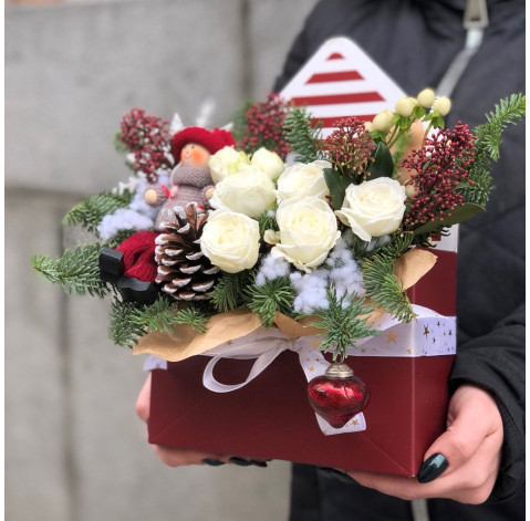 Новорічний конверт 3 доставка квітів