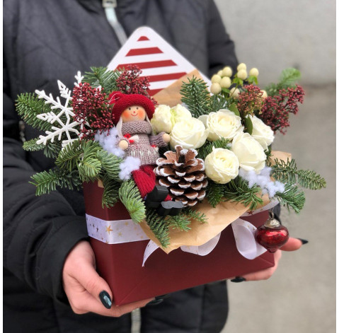 Новорічний конверт 2 доставка квітів