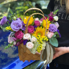  Квіткова композиція Літня симфонія доставка квітів