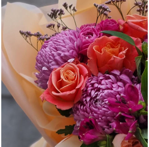 Букет Барвисті сни 3 доставка квітів