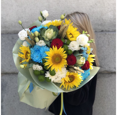 Букет Український садок 4 доставка квітів