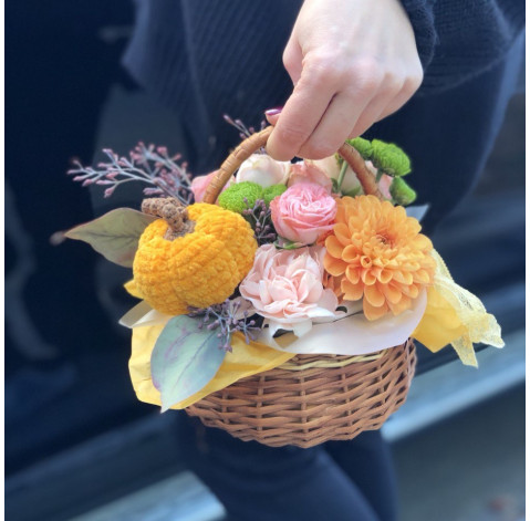 Квіткова композиція Осінній затишок 2 доставка квітів