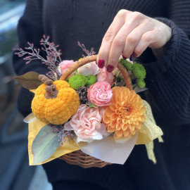 Квіткова композиція Осінній затишок доставка квітів