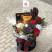 Flower arrangement with sausage and cheese 2 Flower delivery foreshortening
