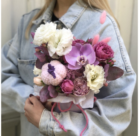 Flower arrangement Cute pumpkin 3 Flower delivery