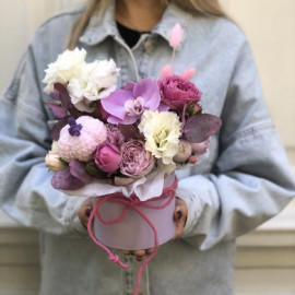 Flower arrangement Cute pumpkin Flower delivery