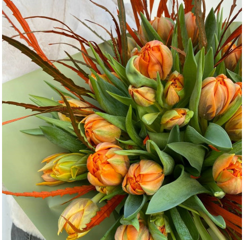 Букет 35 тюльпанів 2 доставка квітів