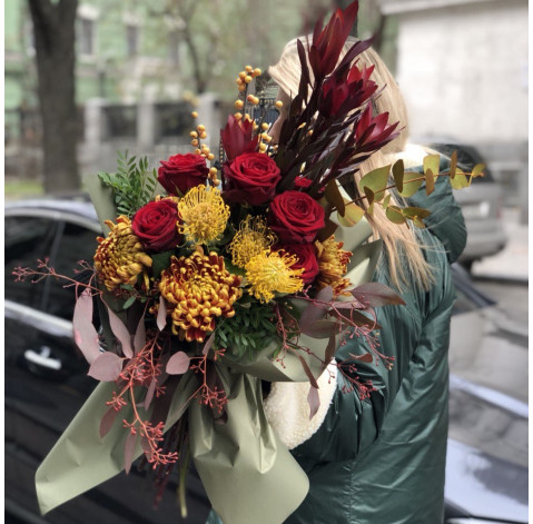 Bouquet Amber splashes 1 Flower delivery