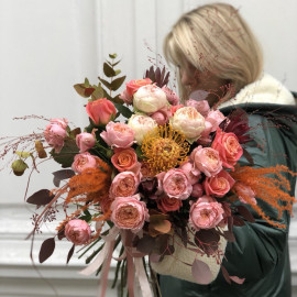 Bouquet Peach pastel Flower delivery