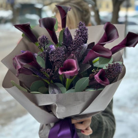 Букет Чорні перли доставка квітів