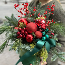 Композиція Новорічна подорож доставка квітів