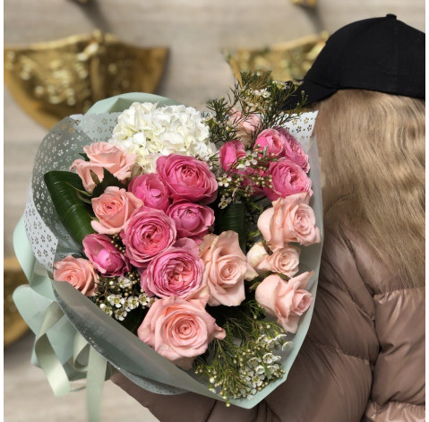 Букет Рожевий дзвін 2 доставка квітів