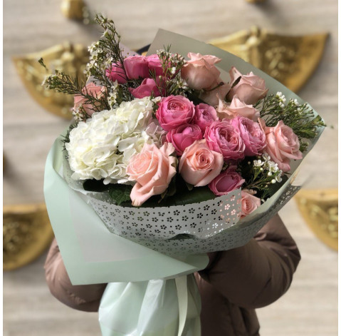 Bouquet Pink ringing 1 Flower delivery