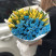 Bouquet Yellow-blue tulip 1 Flower delivery foreshortening