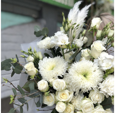 Букет Білий сплеск 3 доставка квітів