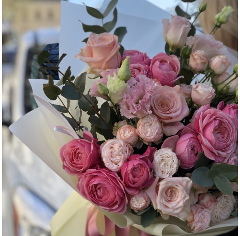 Букет Рожева шаль 2 доставка квітів