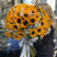 Bouquet 49 sunflowers 1 Flower delivery foreshortening