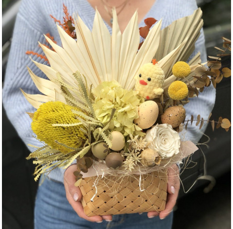 Easter composition of dried flowers 1 Flower delivery