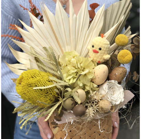 Easter composition of dried flowers 3 Flower delivery