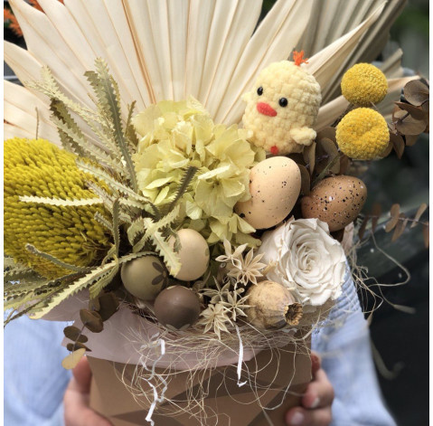 Easter composition of dried flowers 5 Flower delivery