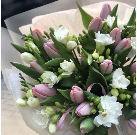 Bouquet Tulips and freesias 3 Flower delivery