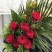 Траурний букет червоний 3 доставка квітів ракурс