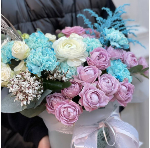 Flower arrangement Delicate hoarfrost 2 Flower delivery