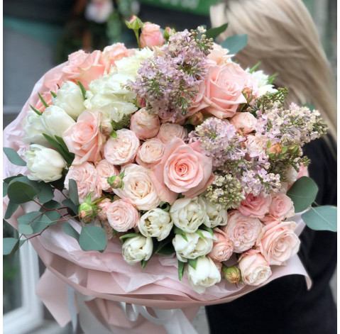 Букет Ванільне морозиво 2 доставка квітів