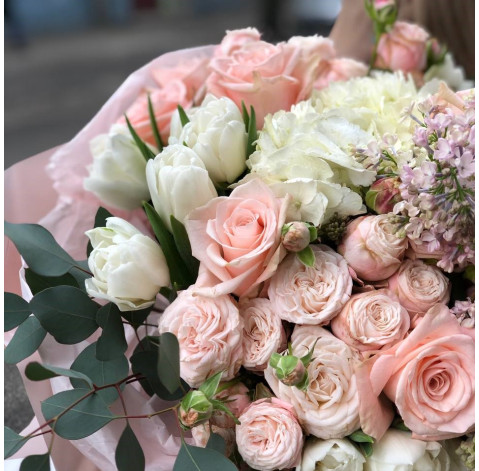 Букет Ванільне морозиво 5 доставка квітів