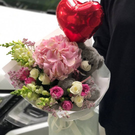 Bouquet Cute bear Flower delivery