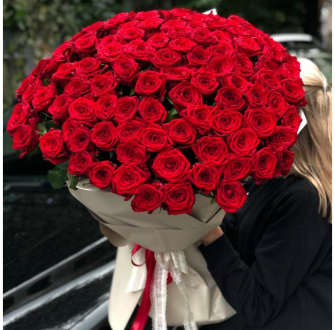 Bouquet 101 roses Red Naomi 1 Flower delivery