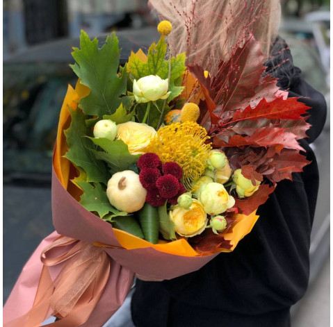 Букет Осіннє освідчення 2 доставка квітів
