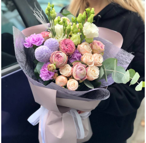 Букет Місячний фіолет 3 доставка квітів