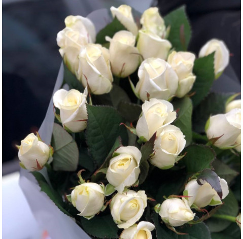 Букет 27 троянд Білуга 3 доставка квітів