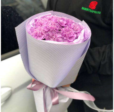 Букет 9 гвоздик Мун Аква 2 доставка квітів