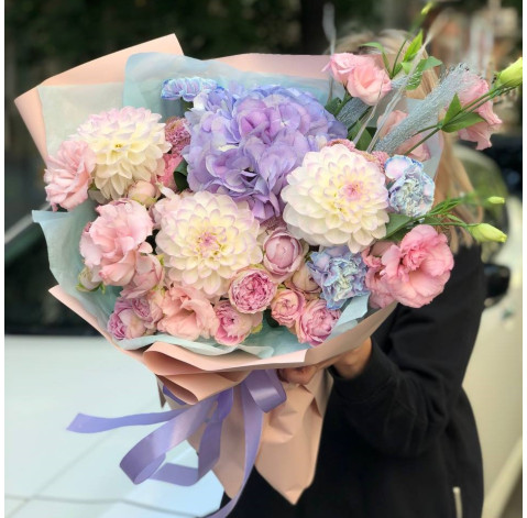 Букет Лавандовий латте 2 доставка квітів