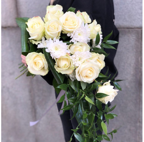 Букет Штраус Білий 5 доставка квітів