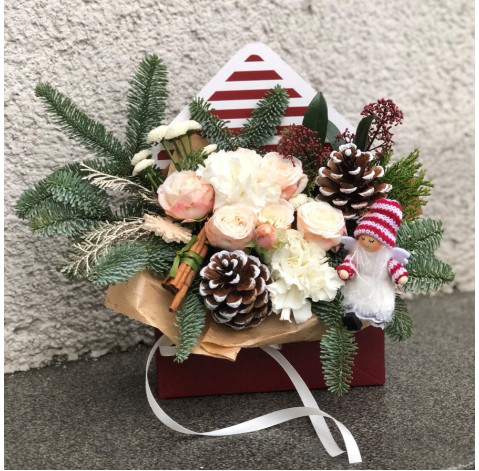 New Year's envelope Cream 1 Flower delivery