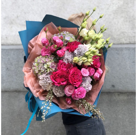 Букет Рожевий перванш 2 доставка квітів