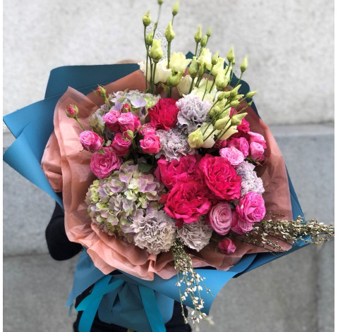 Букет Рожевий перванш 3 доставка квітів