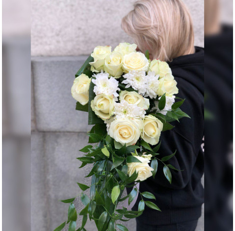 Букет Штраус Білий 2 доставка квітів